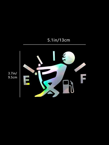 Personalized Gas Tank Cover Sticker Car Scratch Protection Film, Glass Decorative Car Sticker Humorous Car Accessories For Men Video Game Car Decal Video Game Car Decal Prank Gift For Car Enthusiasts