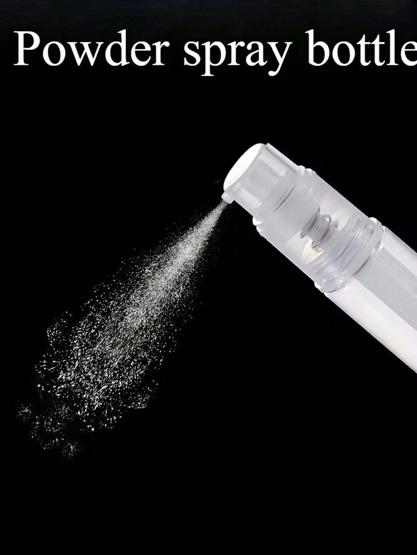 PET Powder Spray Bottle 14ML/18ml/25ml Multiple Powder Compatible Dispensing Bottle, Dry Powder Spray Bottle, Portable Cosmetic Water Container, Adjustable Nozzle Leak-Proof Design, Talcum Powder Spra