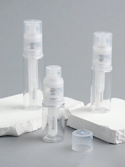 PET Powder Spray Bottle 14ML/18ml/25ml Multiple Powder Compatible Dispensing Bottle, Dry Powder Spray Bottle, Portable Cosmetic Water Container, Adjustable Nozzle Leak-Proof Design, Talcum Powder Spra