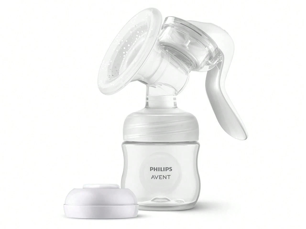 Philips Avent Manual Breast Pump- Easy Pumping With Natural Motion Technology- Transparent, SCF430/03