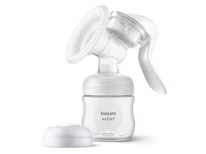 Philips Avent Manual Breast Pump- Easy Pumping With Natural Motion Technology- Transparent, SCF430/03
