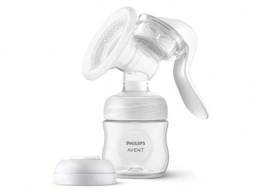 Philips Avent Manual Breast Pump- Easy Pumping With Natural Motion Technology- Transparent, SCF430/03