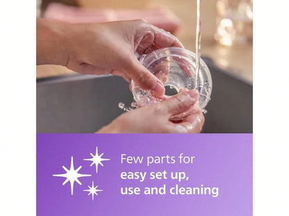 Philips Avent Manual Breast Pump- Easy Pumping With Natural Motion Technology- Transparent, SCF430/03