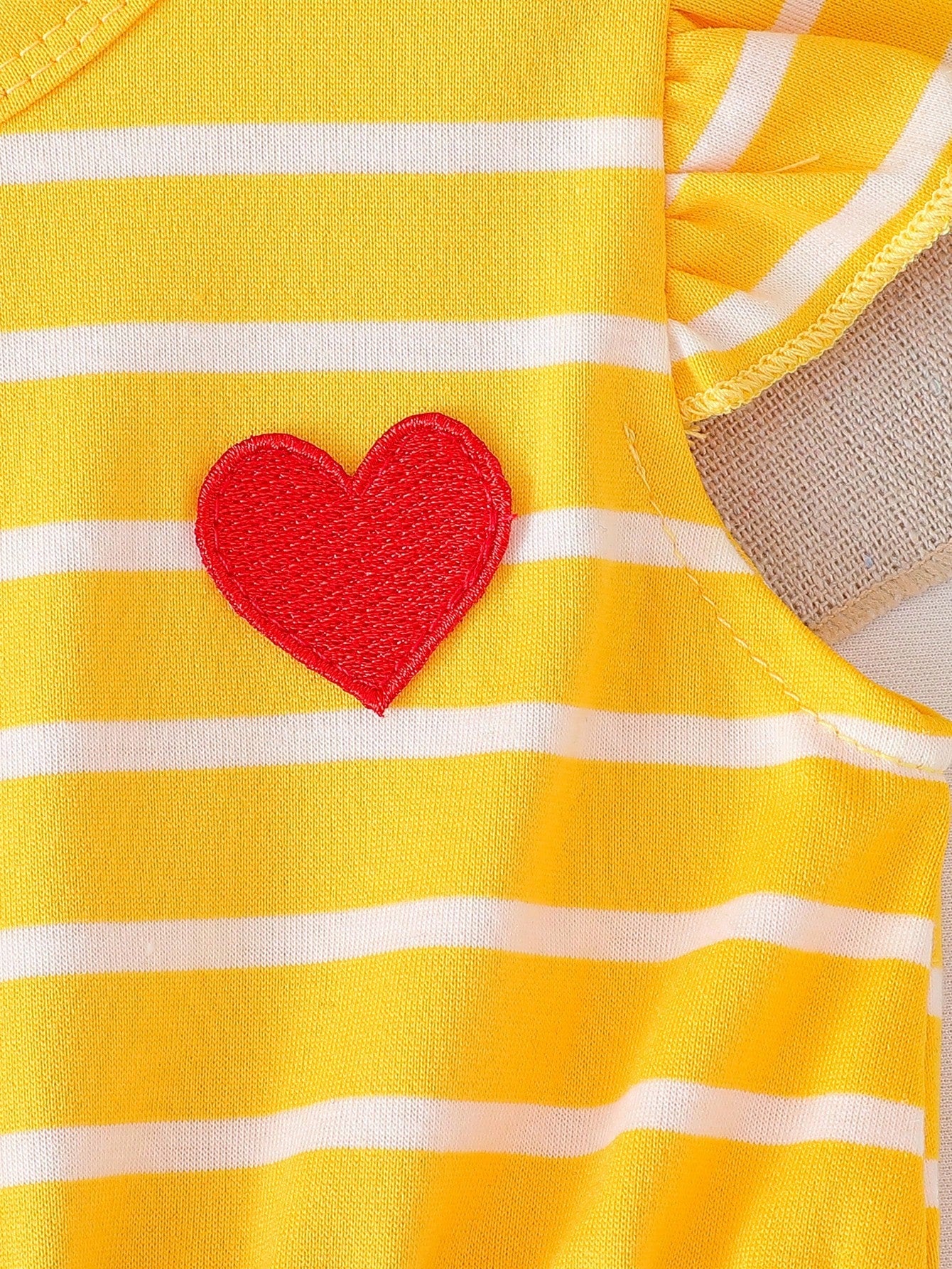 Playful Pals Baby Girls' Casual Striped Romper, Spring/Summer