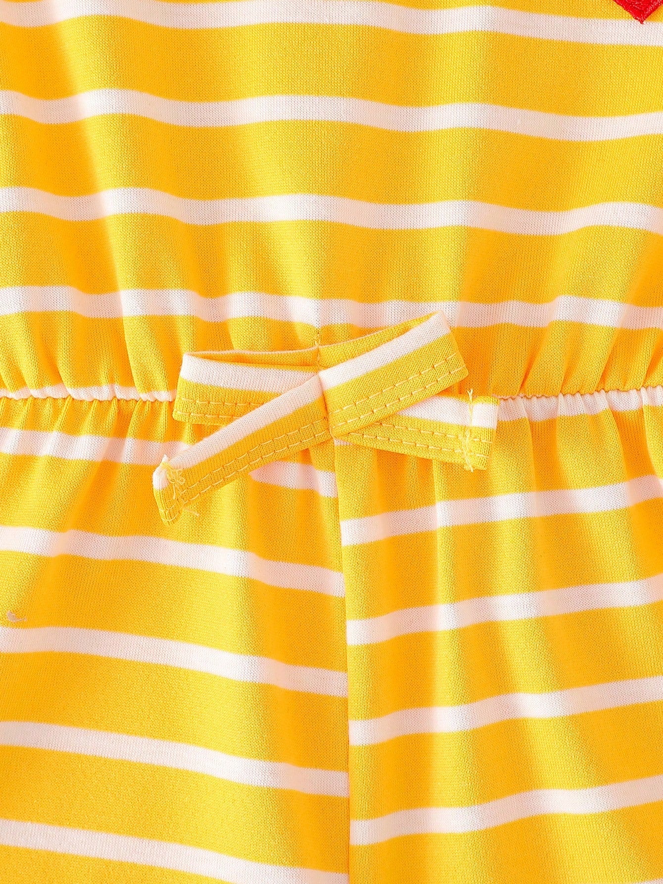 Playful Pals Baby Girls' Casual Striped Romper, Spring/Summer