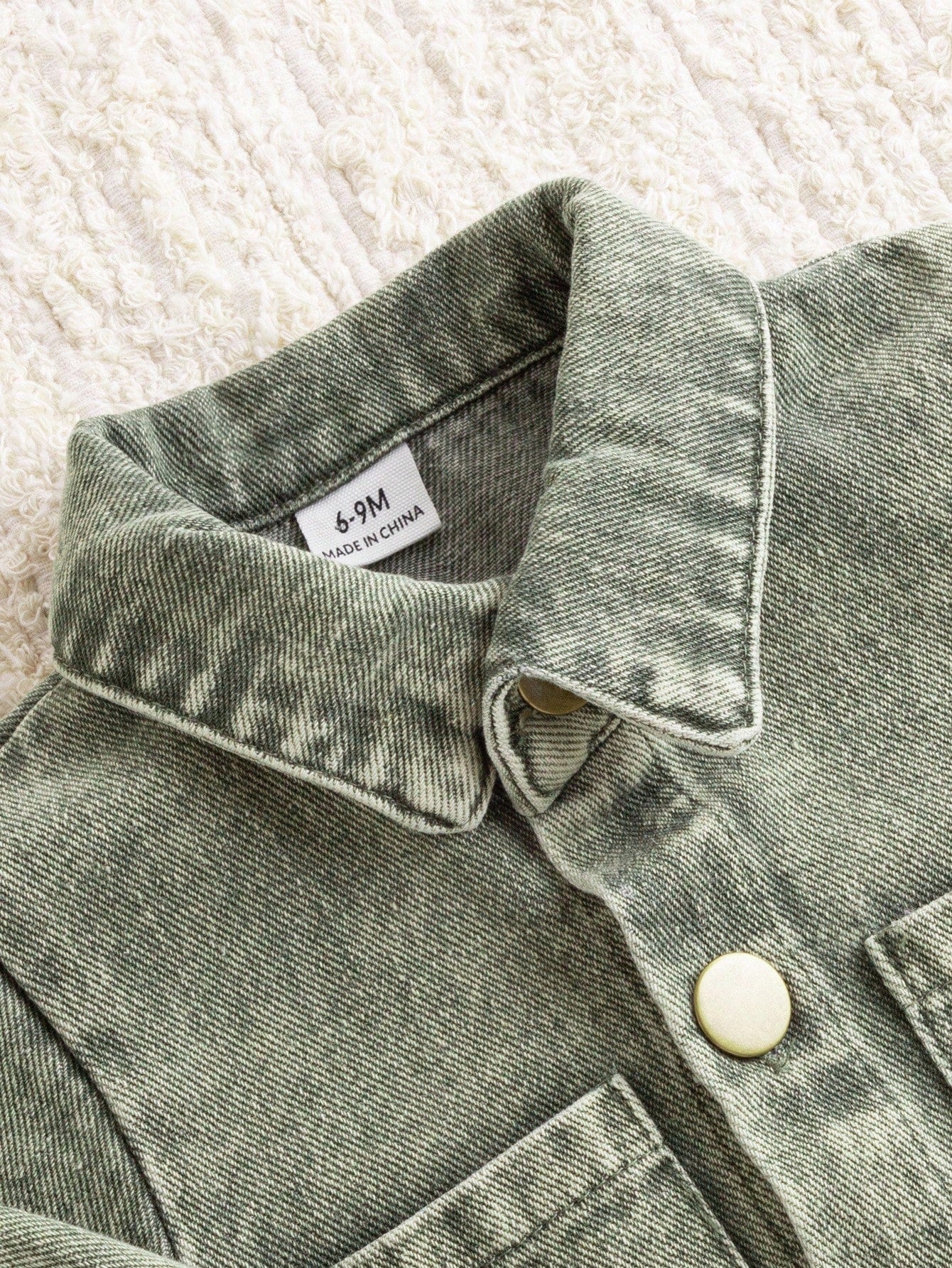 Playful Pals Infant (Boys) Fashionable Edgy Street Style Washed Blue Shirt With Pants, Spring/Autumn Fall Winter