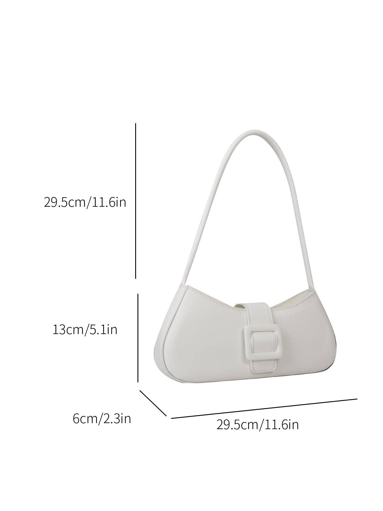 Popular Leather Belt Buckle Handbag, New Summer Fashion Shoulder Bag, Minimalist Underarm Bag