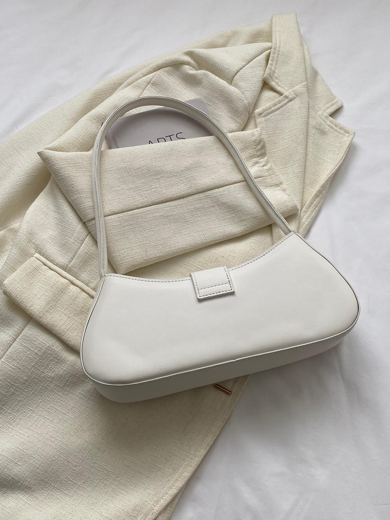 Popular Leather Belt Buckle Handbag, New Summer Fashion Shoulder Bag, Minimalist Underarm Bag