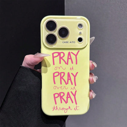 Pray Phone Case, Inspirational Style, For Compatible With IPhone 17/17pro/17promax/17Air/Iphone16/16pro/16plus/16promax/15/15promax/15pro/11/12/13/14promax/12mini/13mini/11pro/11promax/12pro/12promax