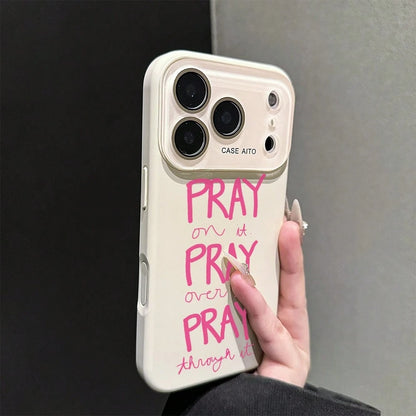 Pray Phone Case, Inspirational Style, For Compatible With IPhone 17/17pro/17promax/17Air/Iphone16/16pro/16plus/16promax/15/15promax/15pro/11/12/13/14promax/12mini/13mini/11pro/11promax/12pro/12promax