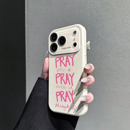 Pray Phone Case, Inspirational Style, For Compatible With IPhone 17/17pro/17promax/17Air/Iphone16/16pro/16plus/16promax/15/15promax/15pro/11/12/13/14promax/12mini/13mini/11pro/11promax/12pro/12promax