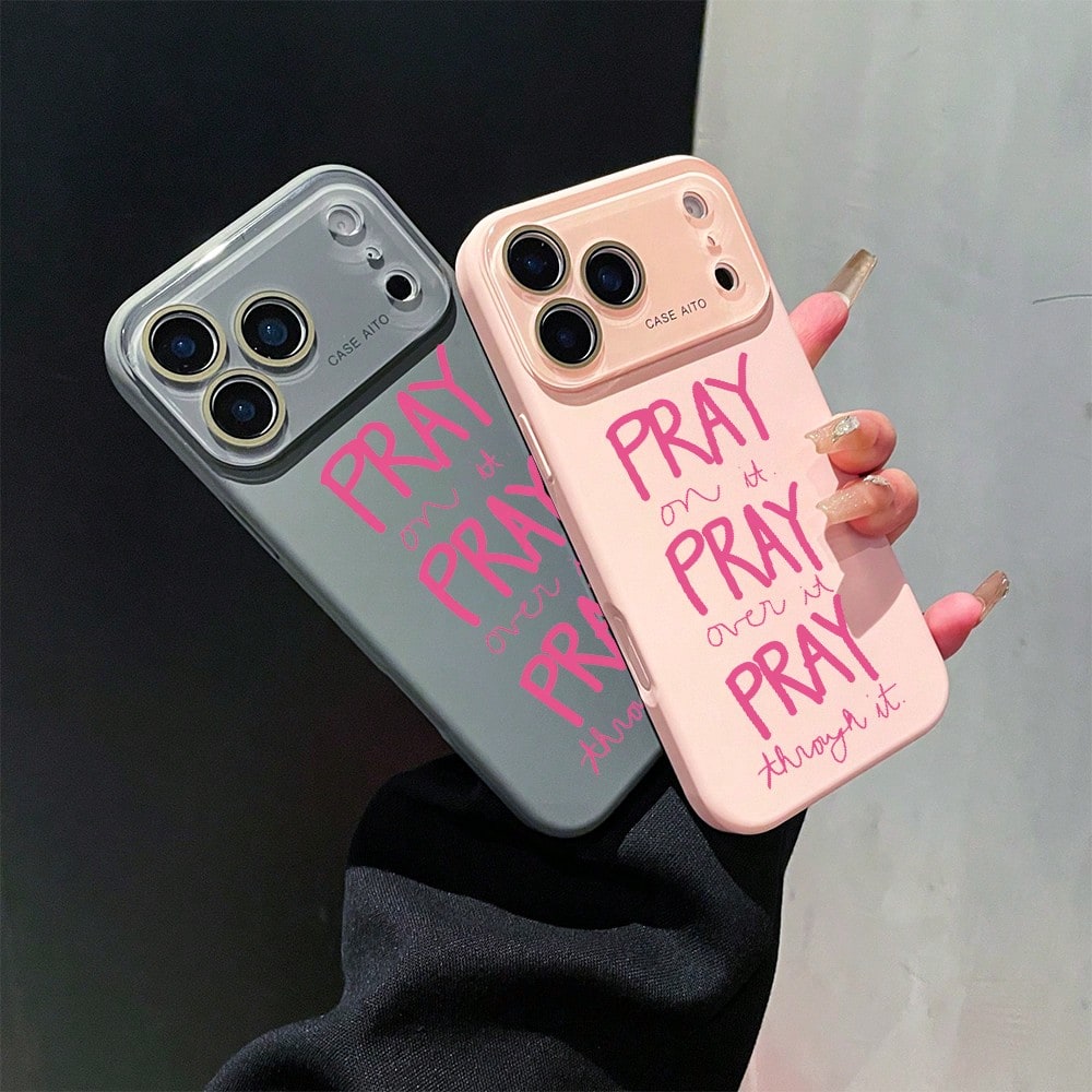 Pray Phone Case, Inspirational Style, For Compatible With IPhone 17/17pro/17promax/17Air/Iphone16/16pro/16plus/16promax/15/15promax/15pro/11/12/13/14promax/12mini/13mini/11pro/11promax/12pro/12promax