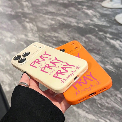 Pray Phone Case, Inspirational Style, For Compatible With IPhone 17/17pro/17promax/17Air/Iphone16/16pro/16plus/16promax/15/15promax/15pro/11/12/13/14promax/12mini/13mini/11pro/11promax/12pro/12promax