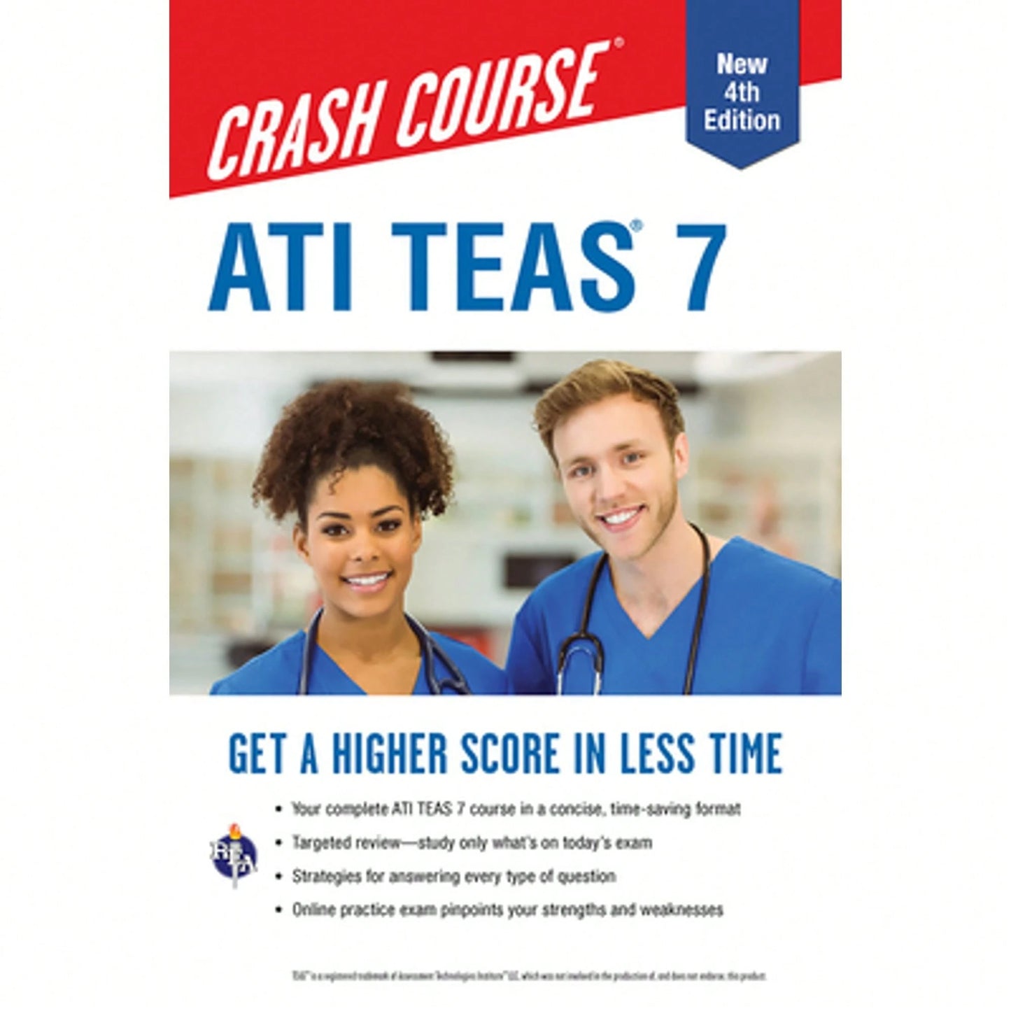 Pre-Owned Ati Teas 7 Crash Course With Online Practice Test, 4th Edition: Get A Higher Score In Less (Paperback) By John Allen