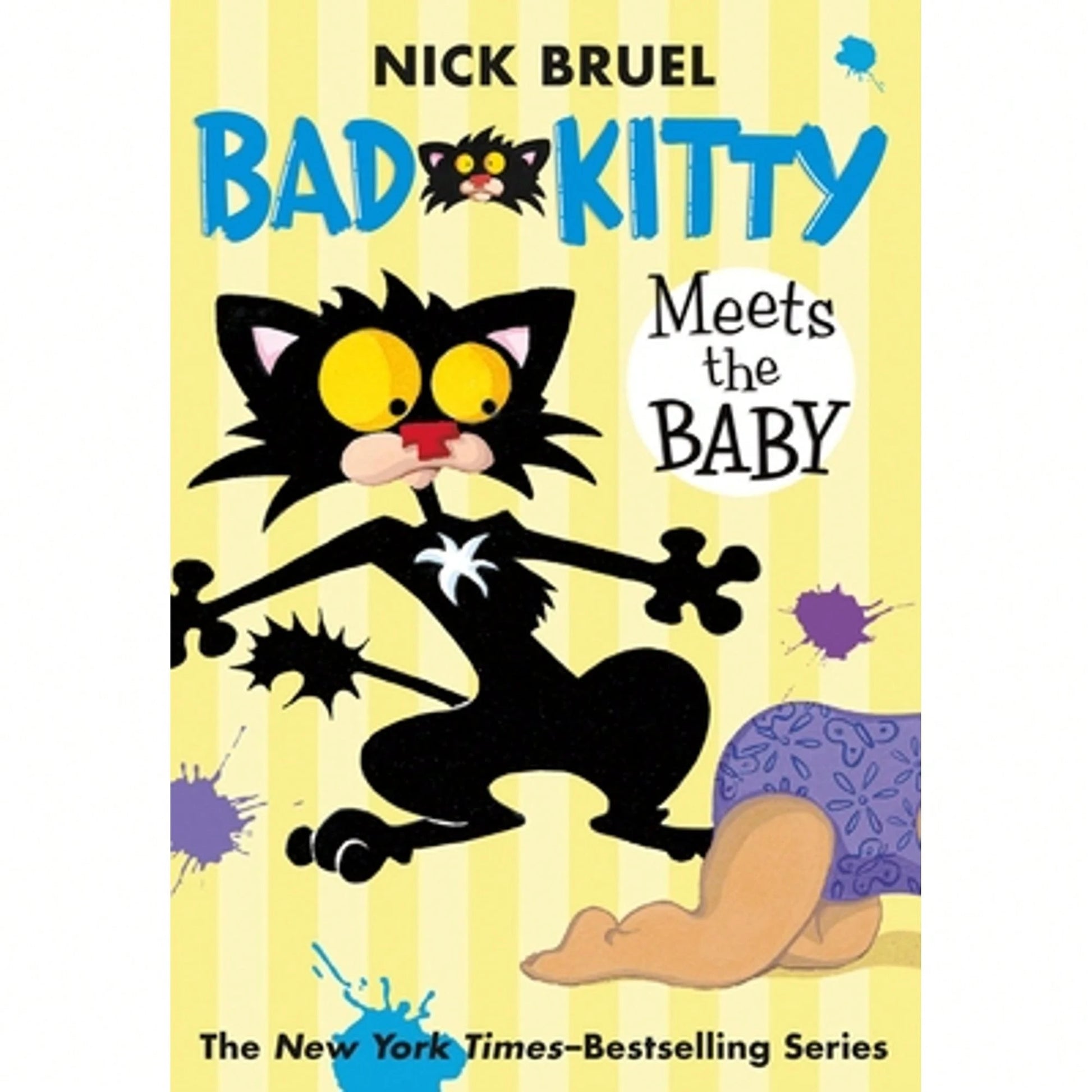 Pre-Owned Bad Kitty Meets The Baby (Paperback Black-And-White Edition) (Paperback) By Nick Bruel