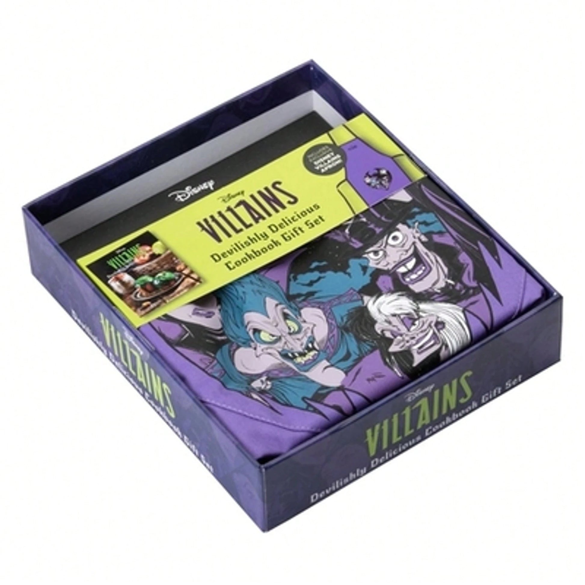 Pre-Owned Disney Villains: Devilishly Delicious Cookbook Gift Set (Hardcover) By Julie Tremaine