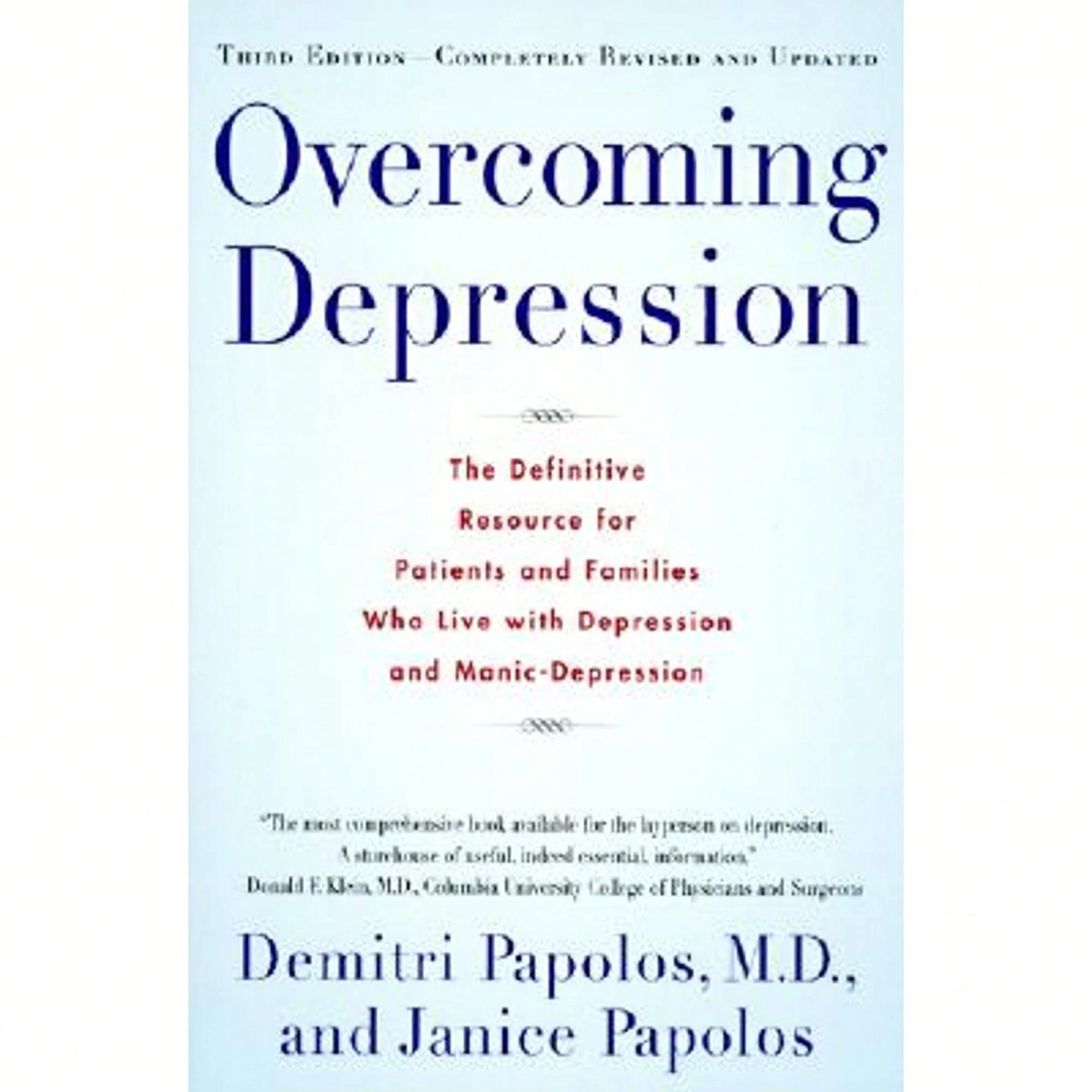 Pre-Owned Overcoming Depression, 3rd Edition (Paperback) By Demitri Papolos