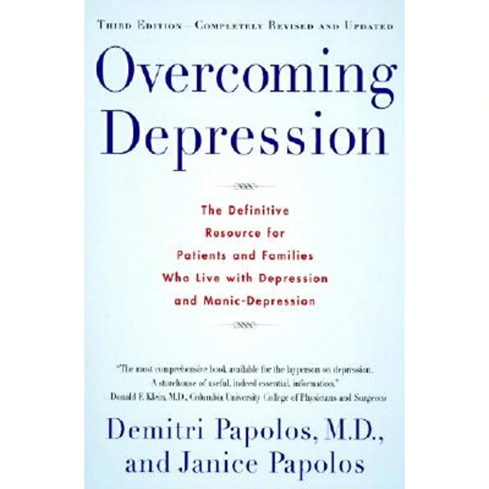 Pre-Owned Overcoming Depression, 3rd Edition (Paperback) By Demitri Papolos