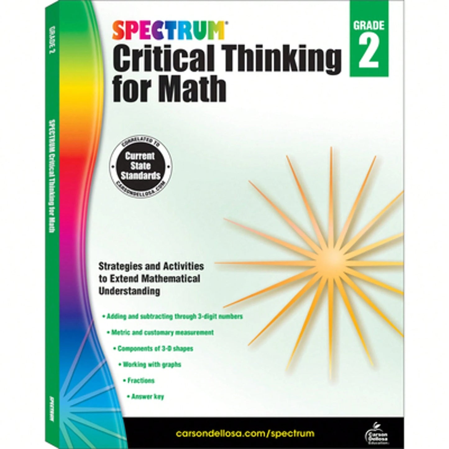 Pre-Owned Spectrum Critical Thinking For Math, Grade 2: Volume 44 (Paperback) By Spectrum