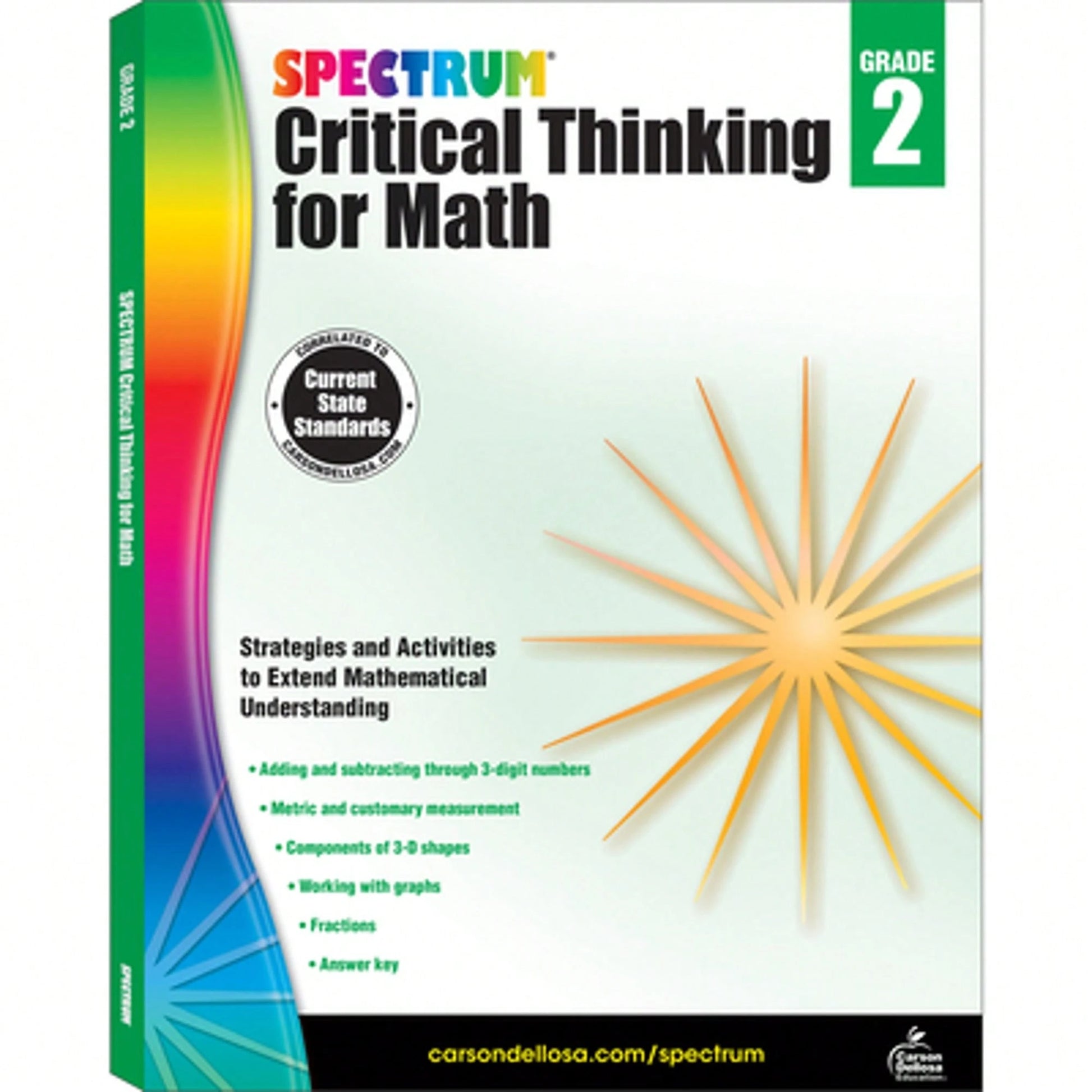 Pre-Owned Spectrum Critical Thinking For Math, Grade 2: Volume 44 (Paperback) By Spectrum