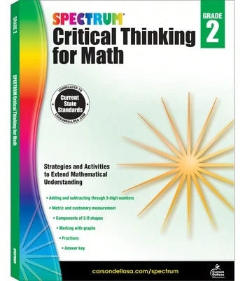 Pre-Owned Spectrum Critical Thinking For Math, Grade 2: Volume 44 (Paperback) By Spectrum