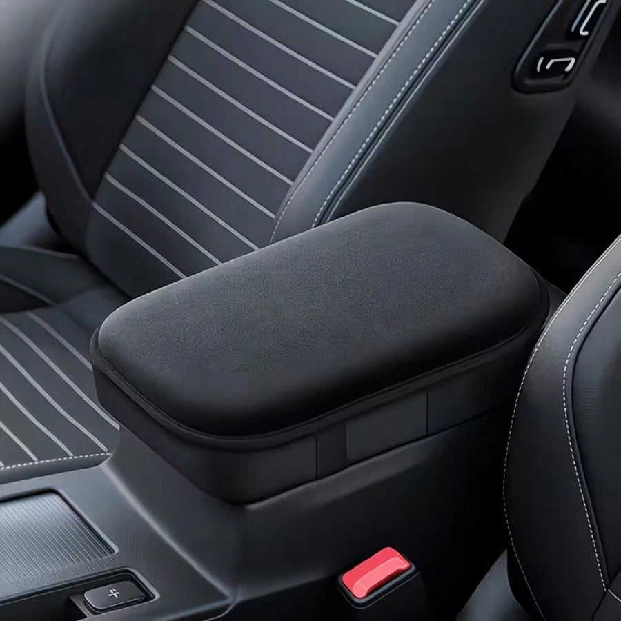 Premium Black Thickened Car Armrest Pad, Ultra Soft & Comfortable, Essential For Road Trips. This Soft & Comfortable Armrest Pad Provides A Great Driving Experience, Relaxes Your Arms, And Is Easy To