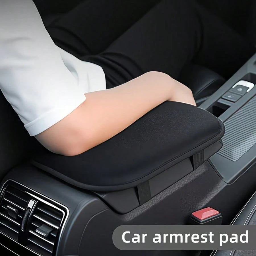 Premium Black Thickened Car Armrest Pad, Ultra Soft & Comfortable, Essential For Road Trips. This Soft & Comfortable Armrest Pad Provides A Great Driving Experience, Relaxes Your Arms, And Is Easy To