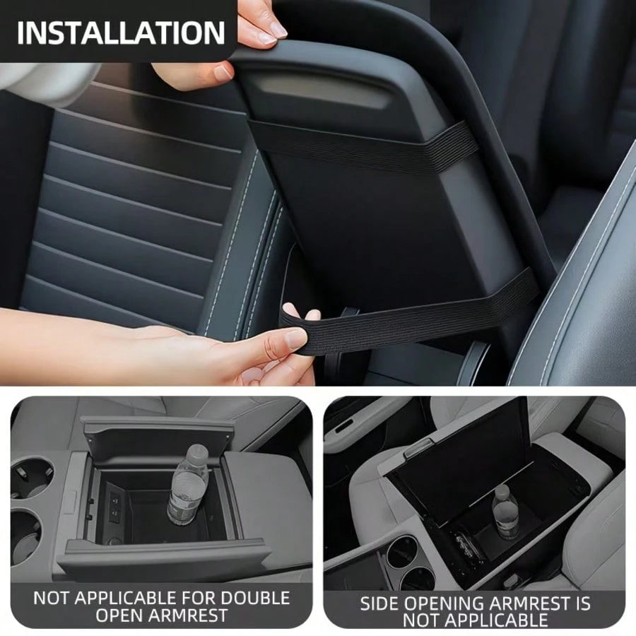 Premium Black Thickened Car Armrest Pad, Ultra Soft & Comfortable, Essential For Road Trips. This Soft & Comfortable Armrest Pad Provides A Great Driving Experience, Relaxes Your Arms, And Is Easy To
