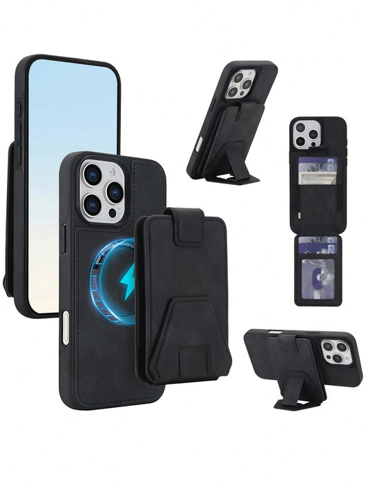 PU Faux Leather 2 In 1 Wallet Case Suitable For IPhone 17E 17 Air 16E 16 15 14 Plus 13 12 Pro Max Plus Credit Card Slots Kickstand Mobile Phone Bag