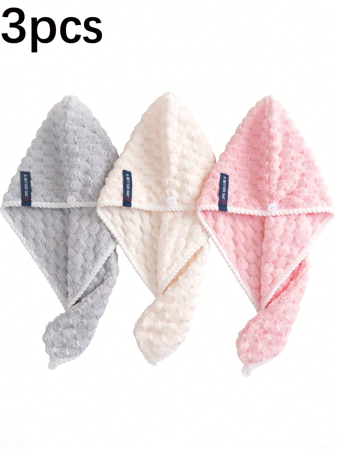 QIBHI Coral Fleece Home Hair Drying Cap For Women, Makeup Hair Tie Cap, Fashion Girl Bath Hair Tie Cap, Multiple Floral Patterns Available, Bath Life Supplies Hair Drying Cap, Hair Drying Towel