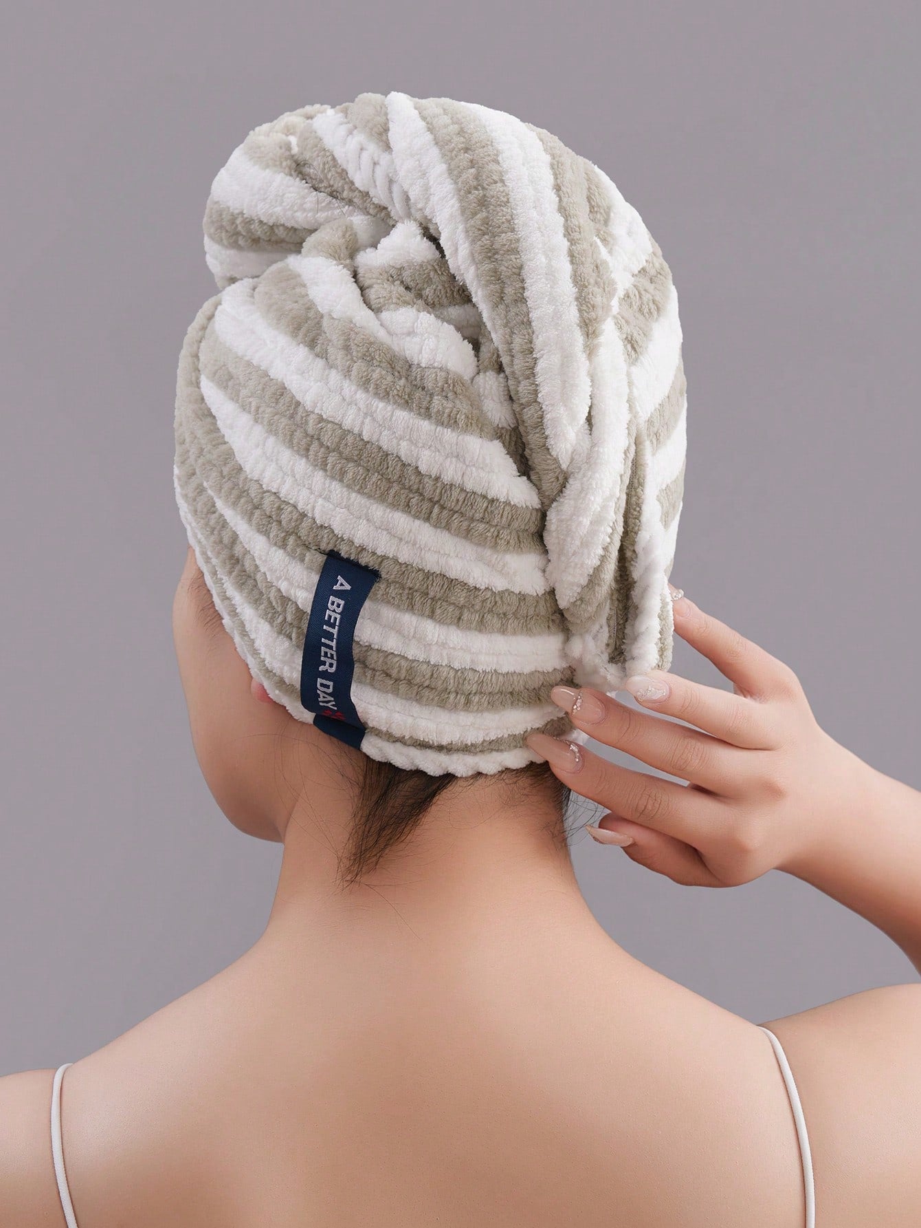 QIBHI Coral Fleece Home Hair Drying Cap For Women, Makeup Hair Tie Cap, Fashion Girl Bath Hair Tie Cap, Multiple Floral Patterns Available, Bath Life Supplies Hair Drying Cap, Hair Drying Towel