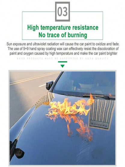rayhong HGKJ S6 Ultimate Ceramic Coating Spray- Nano Car Coating Spray For Extended Protection And Paint Care, Quick-Acting Coating Agent For Automotive Paint, Nano Crystal Spray Wax, Clear Coat Spra