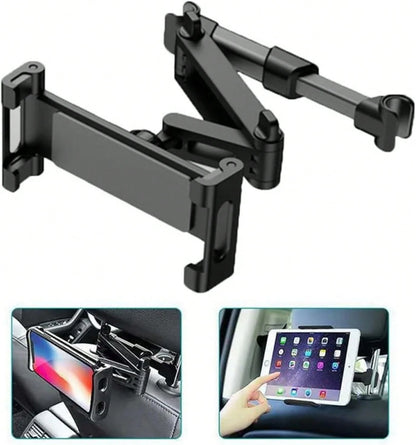 Red Car Headrest Tablet Mount, Adjustable 4.7-13" Device Holder