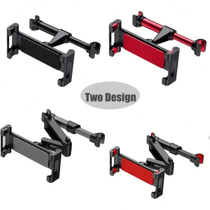 Red Car Headrest Tablet Mount, Adjustable 4.7-13" Device Holder