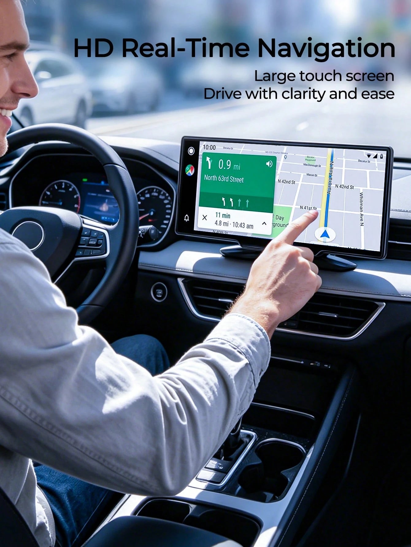 REMAX 10.26" HD Portable Car Display With Wireless CarPlay & Android Auto, Backup Camera, MP5 Player, Plug And Play Universal Monitor, Car Accessories, Car Essential, Car Stuff