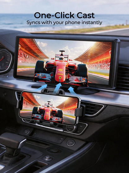 REMAX 10.26" HD Portable Car Display With Wireless CarPlay & Android Auto, Backup Camera, MP5 Player, Plug And Play Universal Monitor, Car Accessories, Car Essential, Car Stuff
