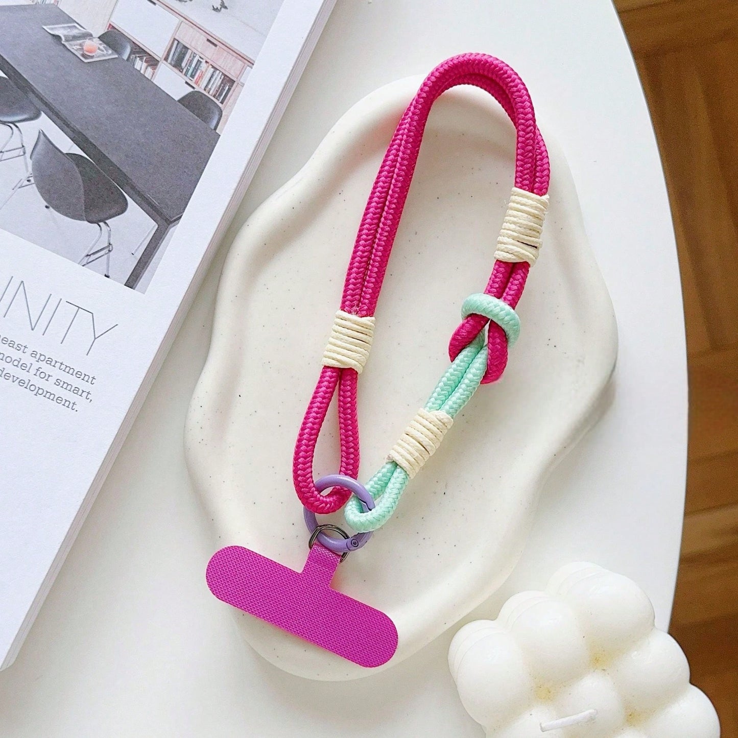 Retro Phone Lanyard, Wrist Strap, Camera Hanging Rope, Summer Hand Strap, Anti-Lost Rope, Key/Earphone Hanging Accessory, Card Holder