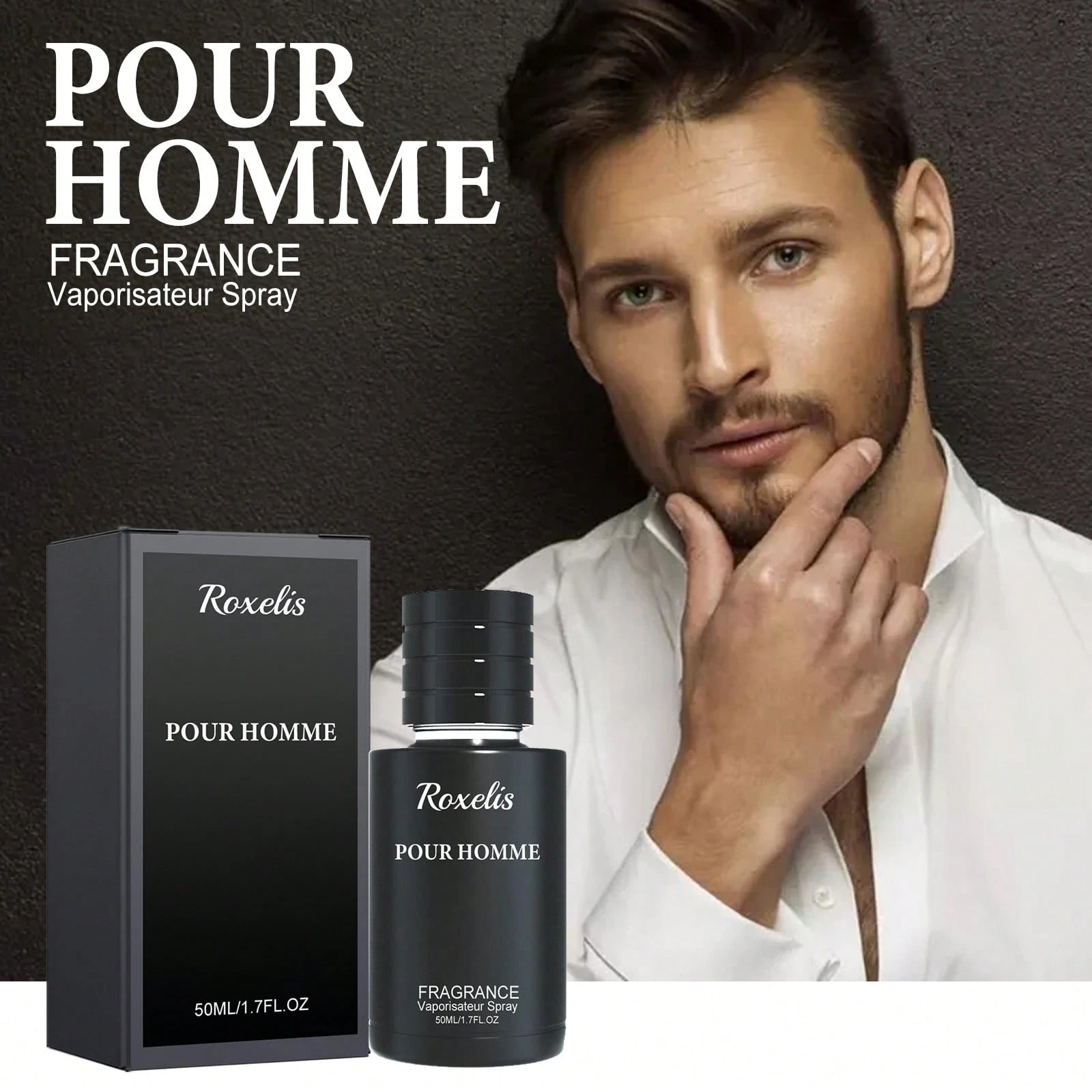 Roxelis Men's Romantic Perfume, Long-Lasting, Natural And Fresh, Perfect For Creating A Charming Date Night Atmosphere. It Offers A Long-Lasting Scent That Enhances Your Charm. Cologne For Men, Cologn