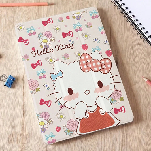 SANRIO Officially Licensed Colorful Bow Tablet, Suitable A8/A9+/S6 Lite/S7/S9 FE+/S10+, Includes Adjustable Stand, Protective Cover, Pen Slot, And Soft Protective, Suitable Office And Daily Use. Fits
