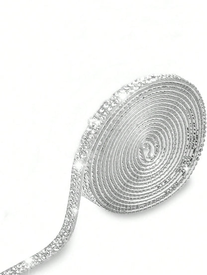 Self-Adhesive Rhinestone Tape, Shiny Crystal Rhinestone Strip, DIY Decoration For Phone, Charger, Phone Case, Cosmetic Bottle, Handmade Crafts
