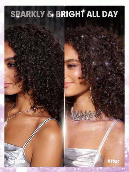 SHEGLAM HAIR Disco Twist Hair & Body Glitter Mist-Dance Queen, Shimmering Hair Spray, Delicate And Shiny, Soft And Smooth Hair Care, Smooth And Non-Clogging, Body Glitter Spray For Hair Body Face Gift