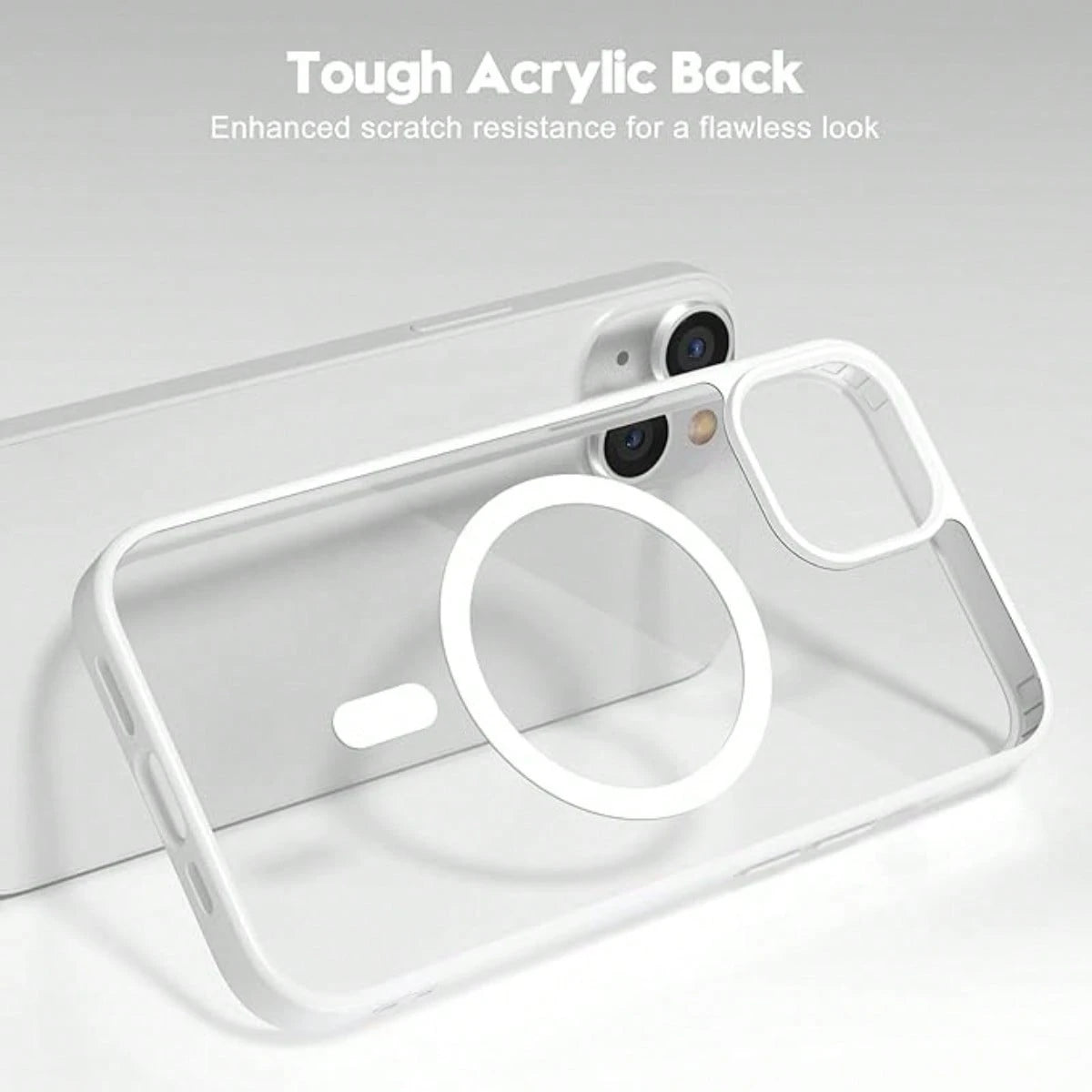 Shockproof Magnetic Clear Phone Case Compatible With Iphone 13 14 15 16 17 12 11 Pro Max Plus XR XS 7 8 17e Wireless Charge Acrylic Cover