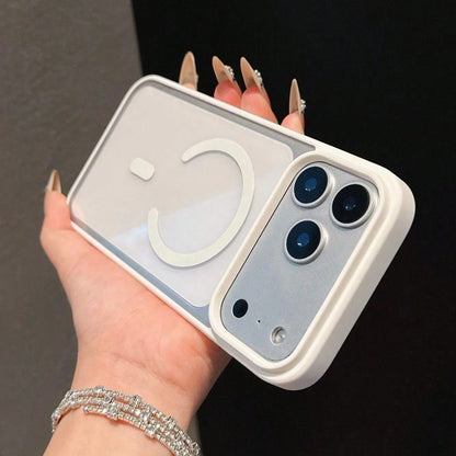 Shockproof Magnetic Clear Phone Case Compatible With Iphone 13 14 15 16 17 12 11 Pro Max Plus XR XS 7 8 17e Wireless Charge Acrylic Cover