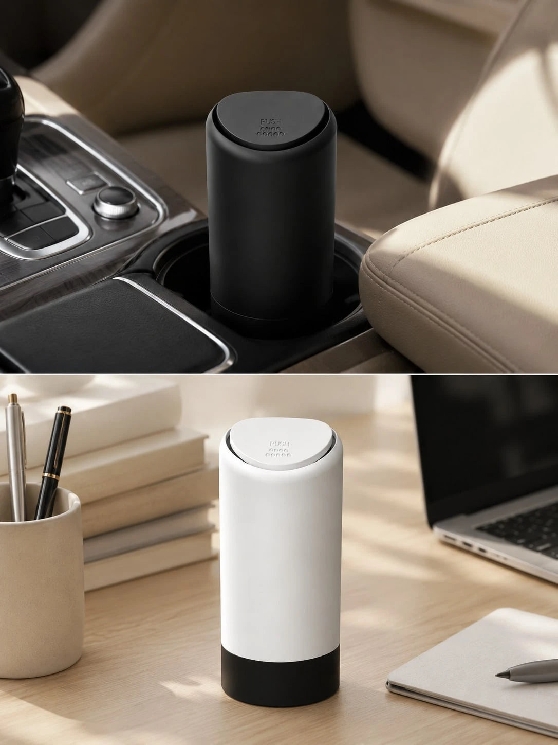 Silicone Car Trash Can, Creative & Fashionable Mini Car Storage Organizer Box, Cute Car Interior Waste Bin