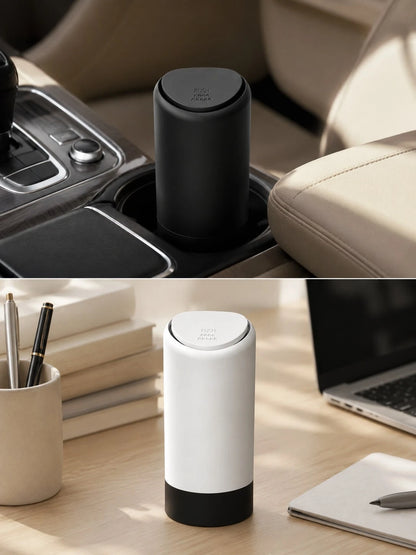 Silicone Car Trash Can, Creative & Fashionable Mini Car Storage Organizer Box, Cute Car Interior Waste Bin
