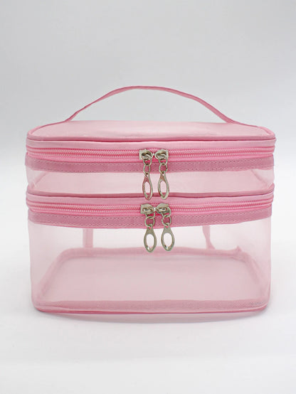 Simple And Fashionable Cosmetic Bag Double Layer Storage Bag