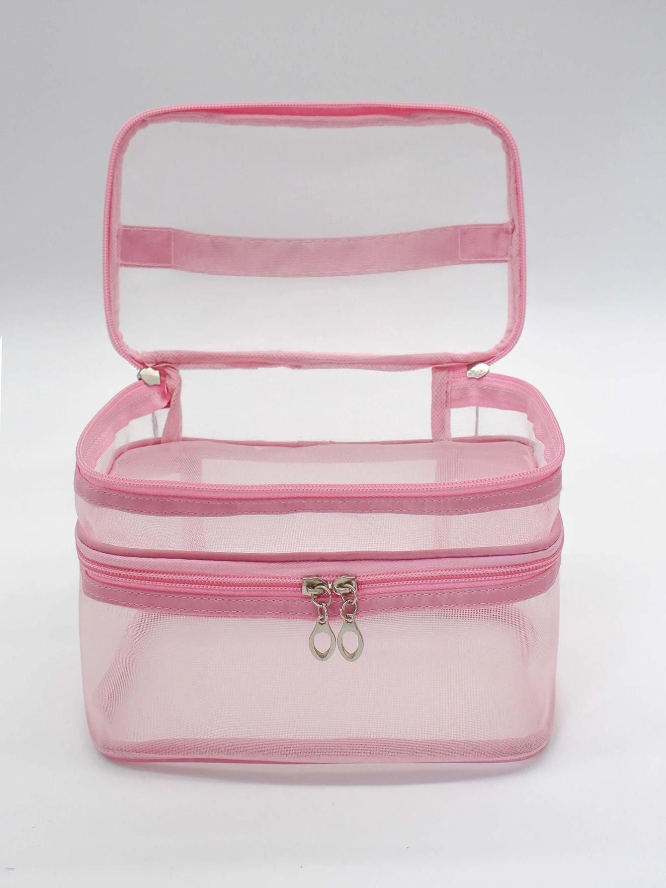Simple And Fashionable Cosmetic Bag Double Layer Storage Bag