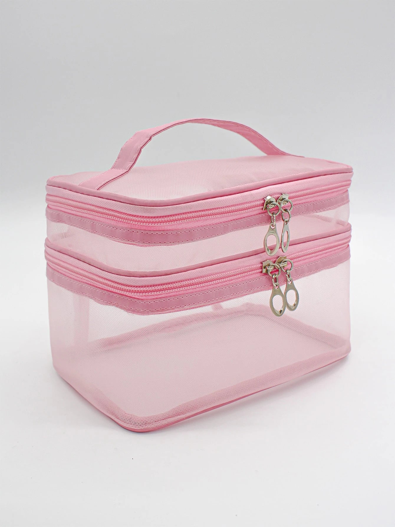 Simple And Fashionable Cosmetic Bag Double Layer Storage Bag