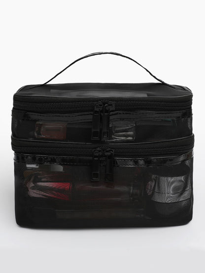 Simple And Fashionable Cosmetic Bag Double Layer Storage Bag