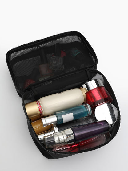 Simple And Fashionable Cosmetic Bag Double Layer Storage Bag